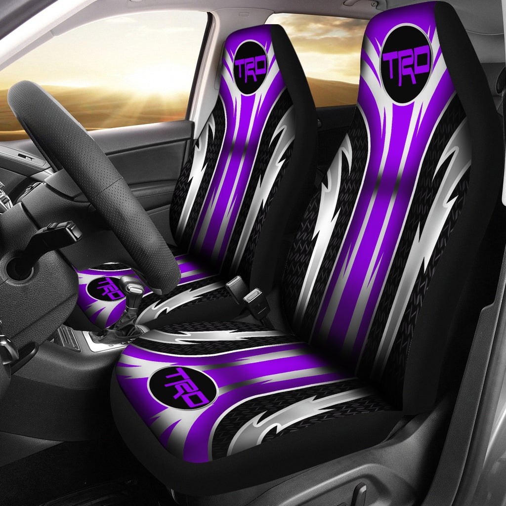 2 Front TRD Seat Covers Purple - Famjoys 2 Front TRD Seat Covers Purple - Famjoys