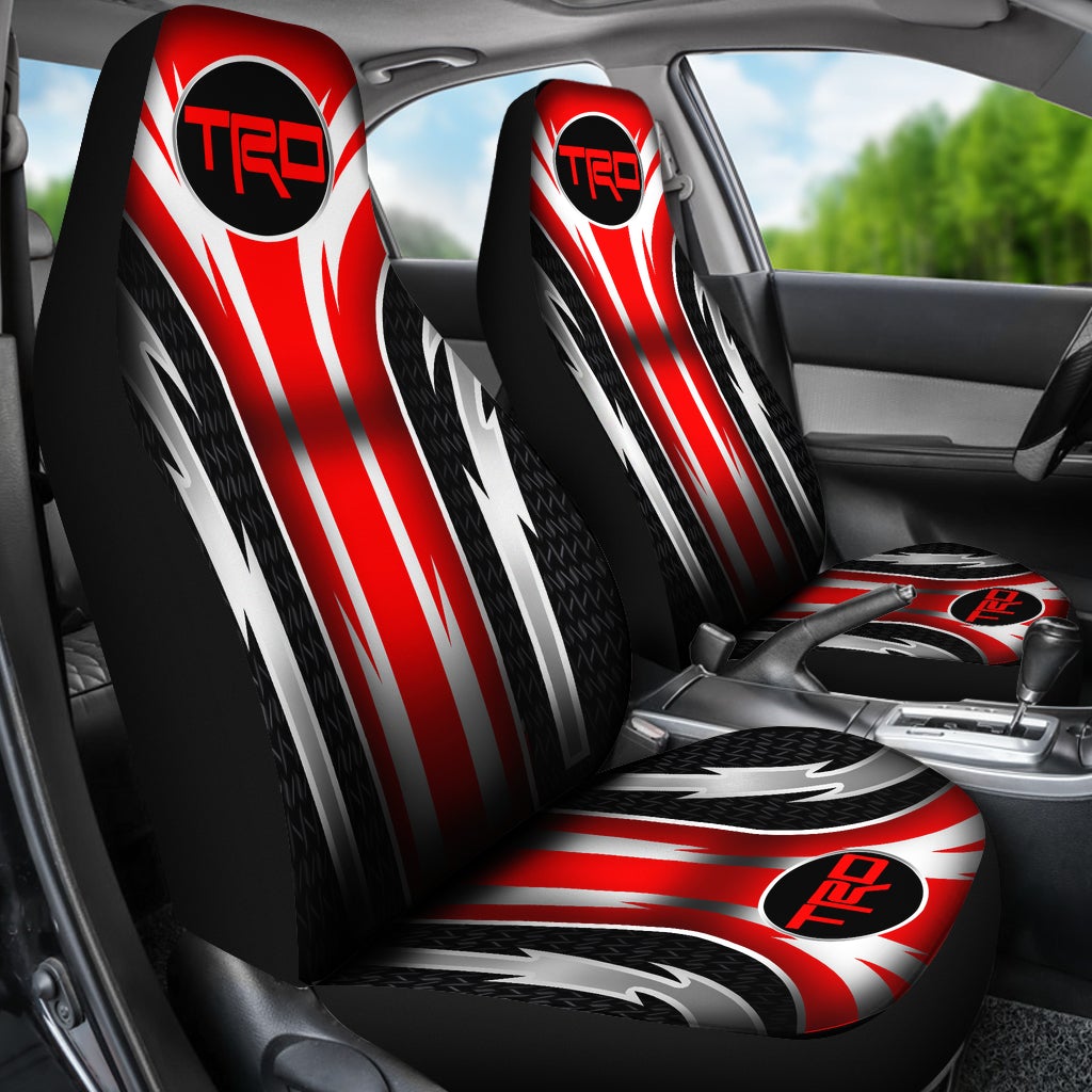 2 Front TRD Seat Covers Red - Famjoys 2 Front TRD Seat Covers Red - Famjoys