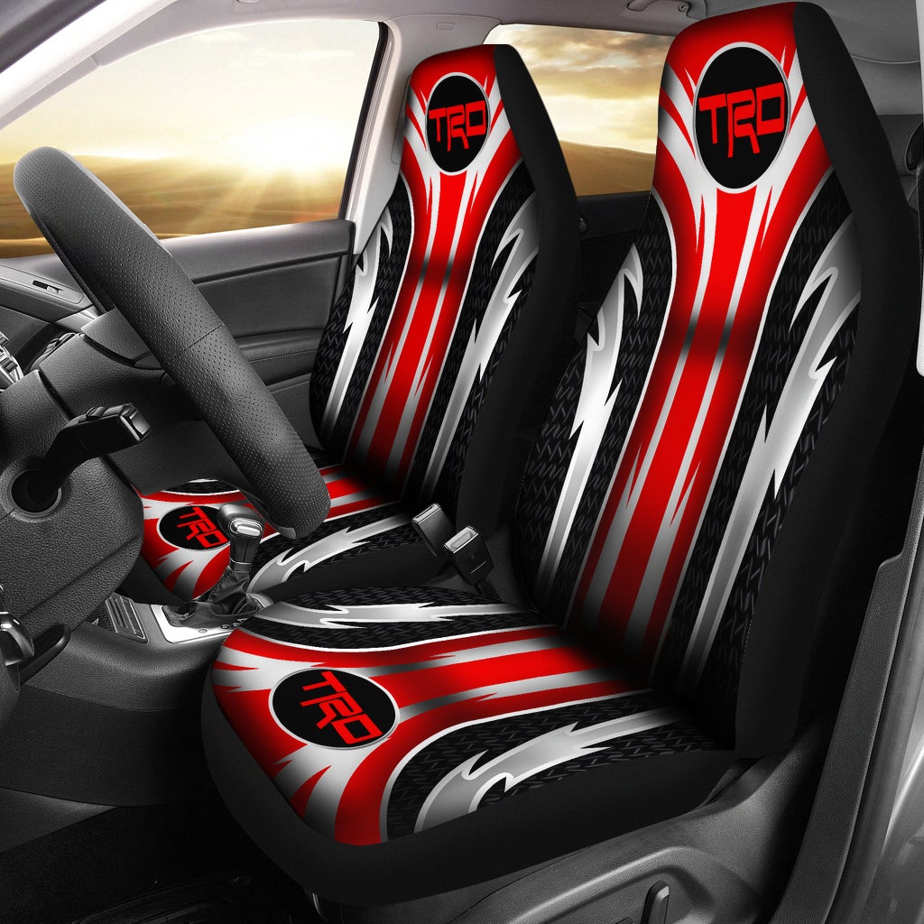2 Front TRD Seat Covers Red - Famjoys 2 Front TRD Seat Covers Red - Famjoys