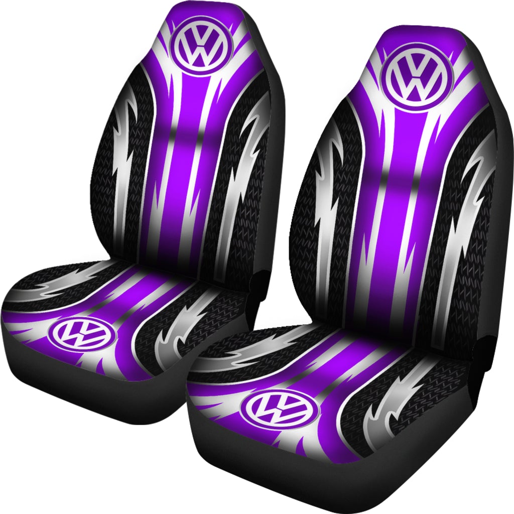 2 Front Volkswagen Seat Covers Purple - Famjoys 2 Front Volkswagen Seat Covers Purple - Famjoys