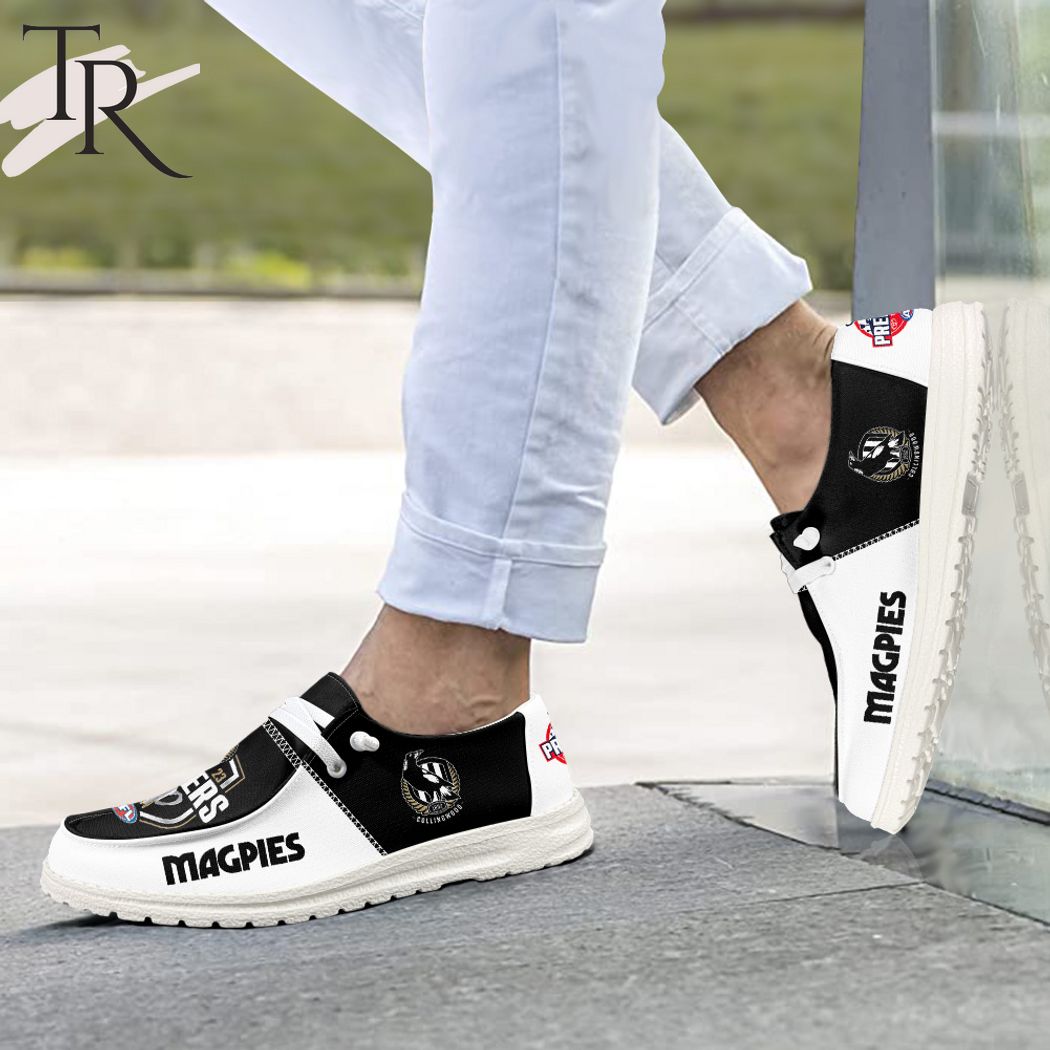 2023 AFL Premiers Collingwood Magpies Custom Hey Dude Shoes - Famjoys 2023 AFL Premiers Collingwood Magpies Custom Hey Dude Shoes - Famjoys