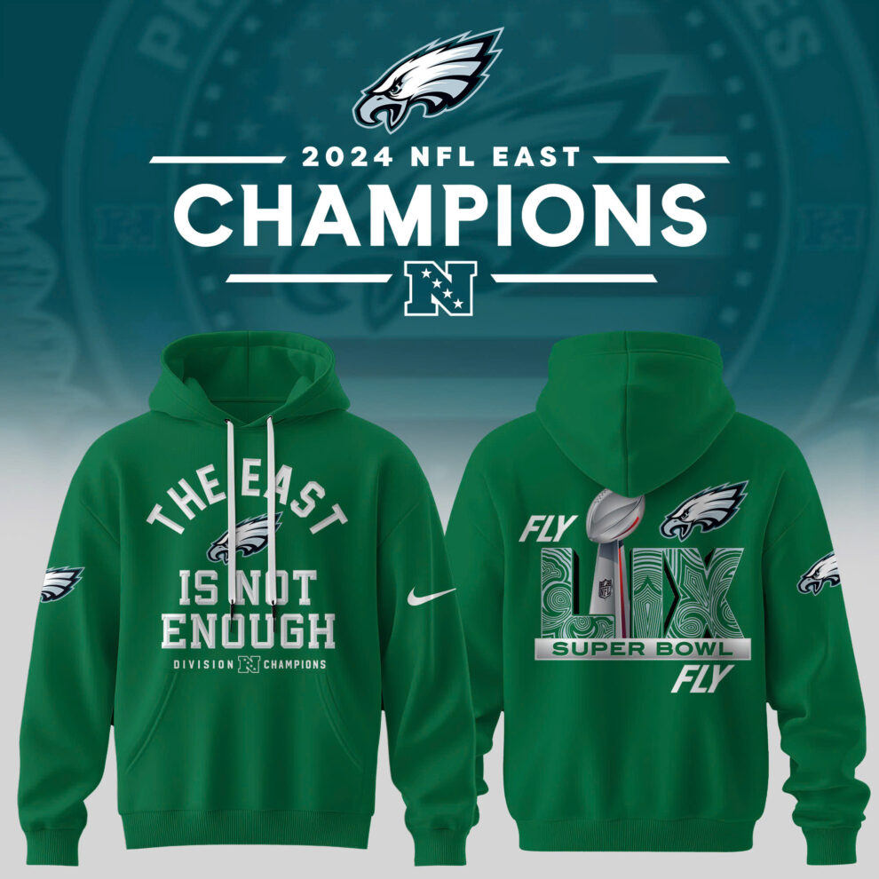 2024 NFC East Champions Philadelphia Eagles Hoodie - Famjoys 2024 NFC East Champions Philadelphia Eagles Hoodie - Famjoys