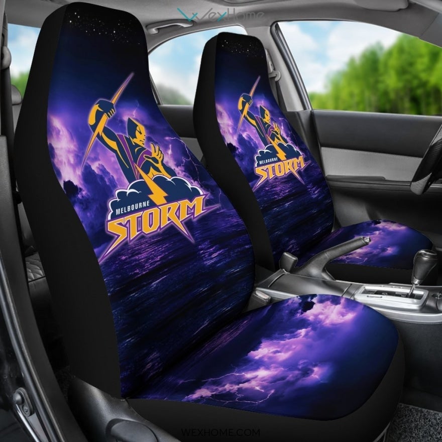 2pcs Melbourne Storm Car Seat Cover - Famjoys 2pcs Melbourne Storm Car Seat Cover - Famjoys