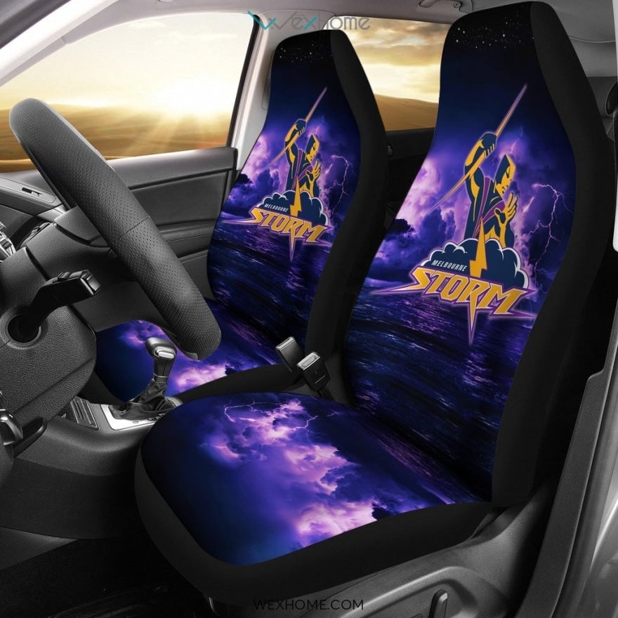2pcs Melbourne Storm Car Seat Cover - Famjoys 2pcs Melbourne Storm Car Seat Cover - Famjoys
