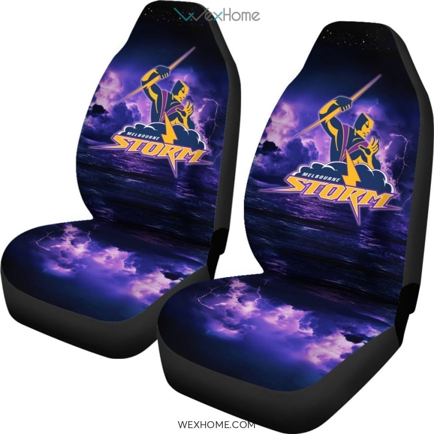 2pcs Melbourne Storm Car Seat Cover - Famjoys 2pcs Melbourne Storm Car Seat Cover - Famjoys