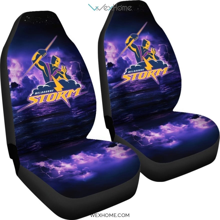 2pcs Melbourne Storm Car Seat Cover - Famjoys 2pcs Melbourne Storm Car Seat Cover - Famjoys