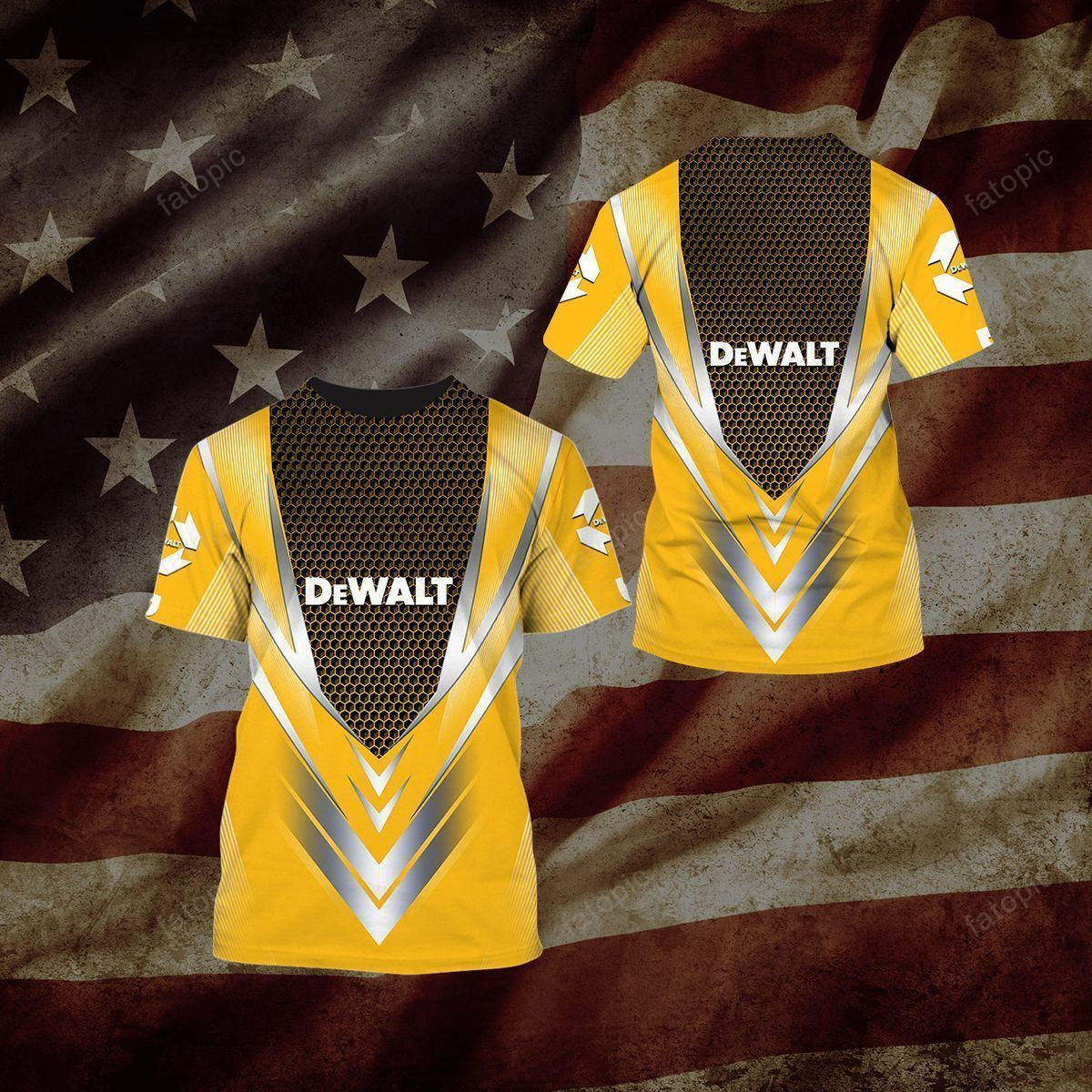 3D All Over DEWALT Shirt Ver 6 - Famjoys 3D All Over DEWALT Shirt Ver 6 - Famjoys