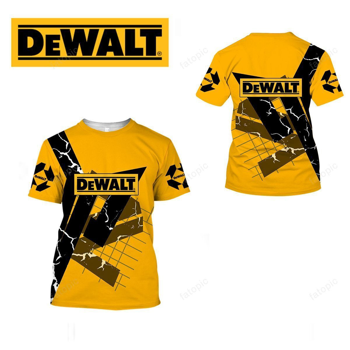 3D All Over DEWALT Shirt Ver 9 - Famjoys 3D All Over DEWALT Shirt Ver 9 - Famjoys