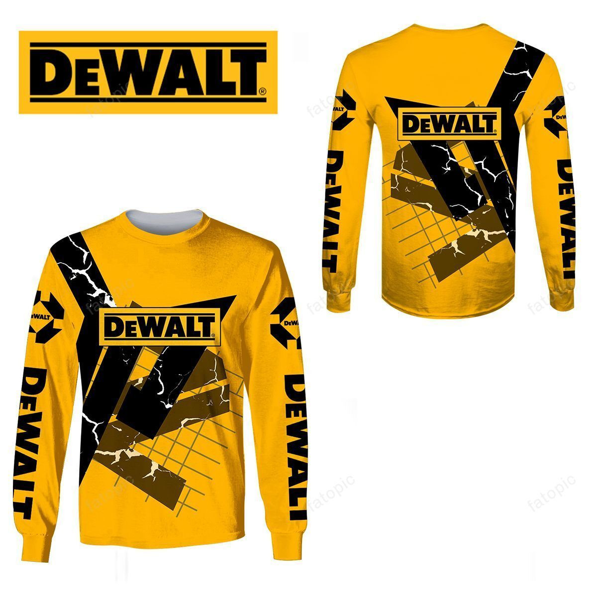 3D All Over DEWALT Shirt Ver 9 - Famjoys 3D All Over DEWALT Shirt Ver 9 - Famjoys