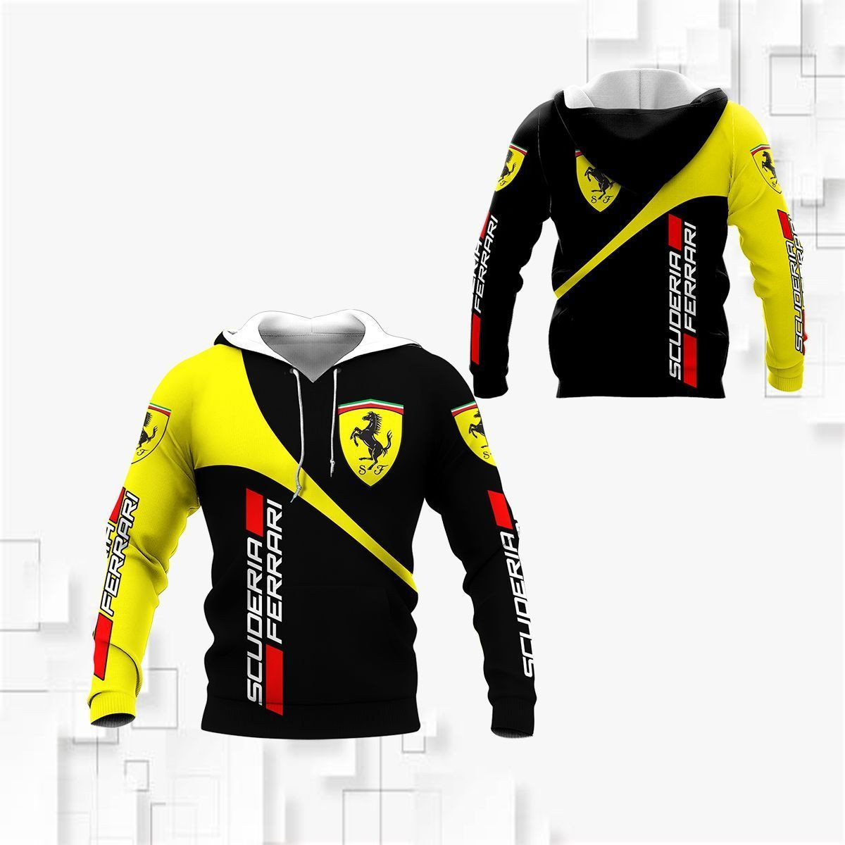 3D All Over FERRARI Shirt Ver 1 - Famjoys 3D All Over FERRARI Shirt Ver 1 - Famjoys