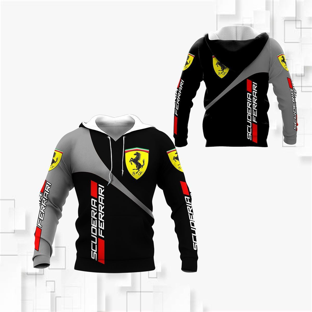 3D All Over FERRARI Shirt Ver 3 - Famjoys 3D All Over FERRARI Shirt Ver 3 - Famjoys