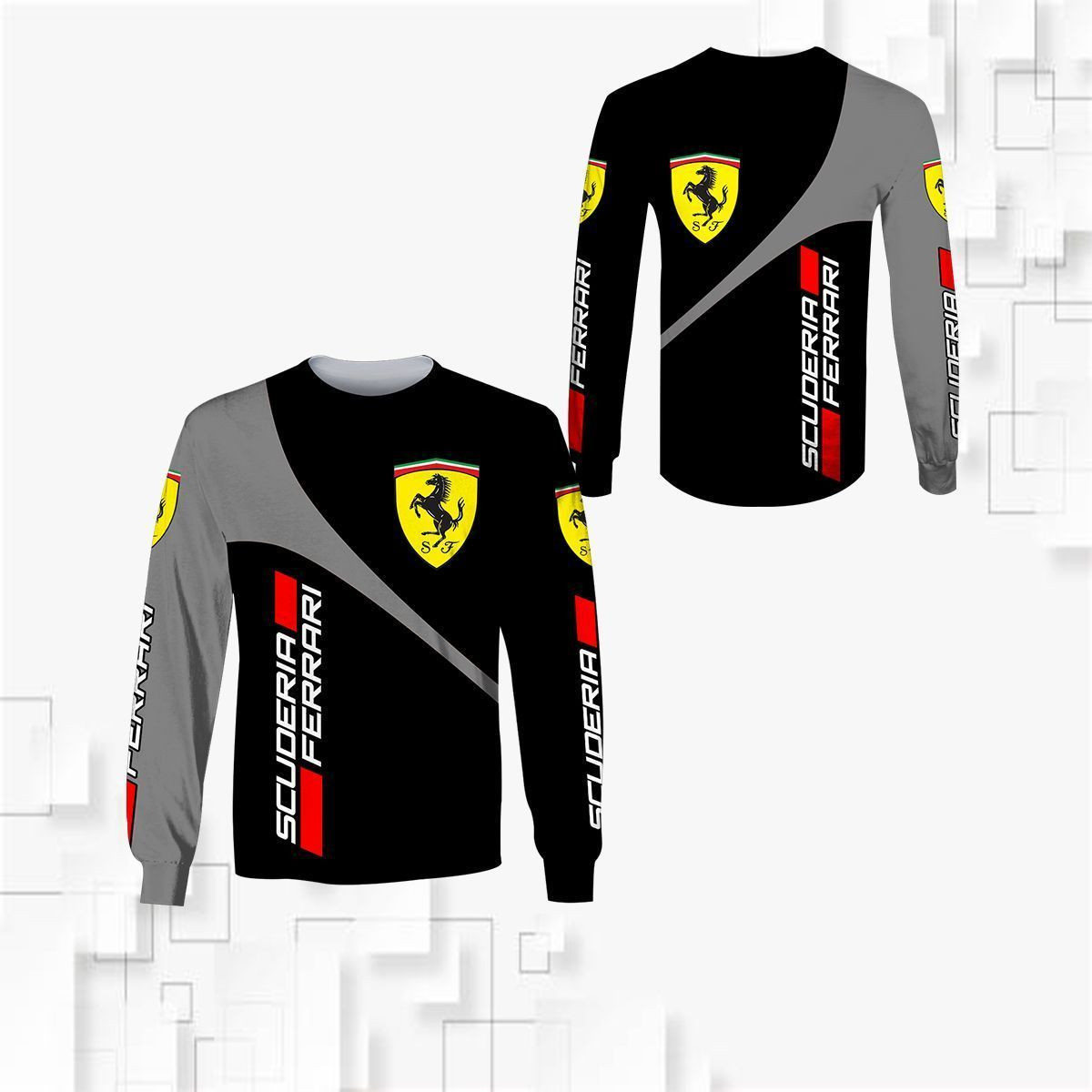 3D All Over FERRARI Shirt Ver 3 - Famjoys 3D All Over FERRARI Shirt Ver 3 - Famjoys