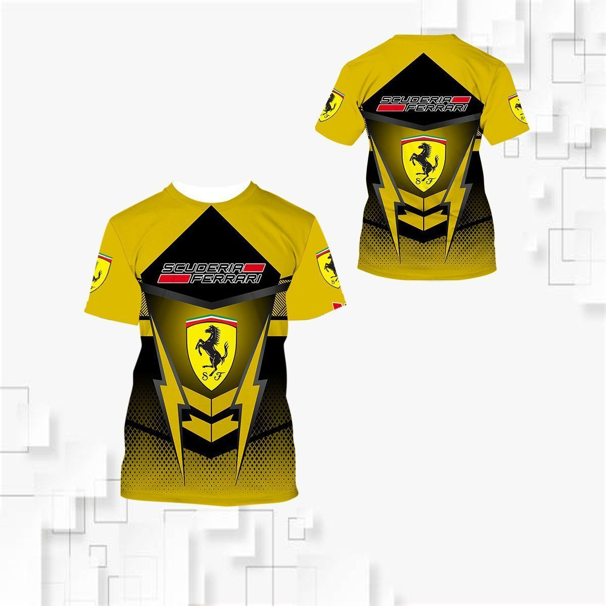 3D All Over FERRARI Shirt Ver 4 - Famjoys 3D All Over FERRARI Shirt Ver 4 - Famjoys