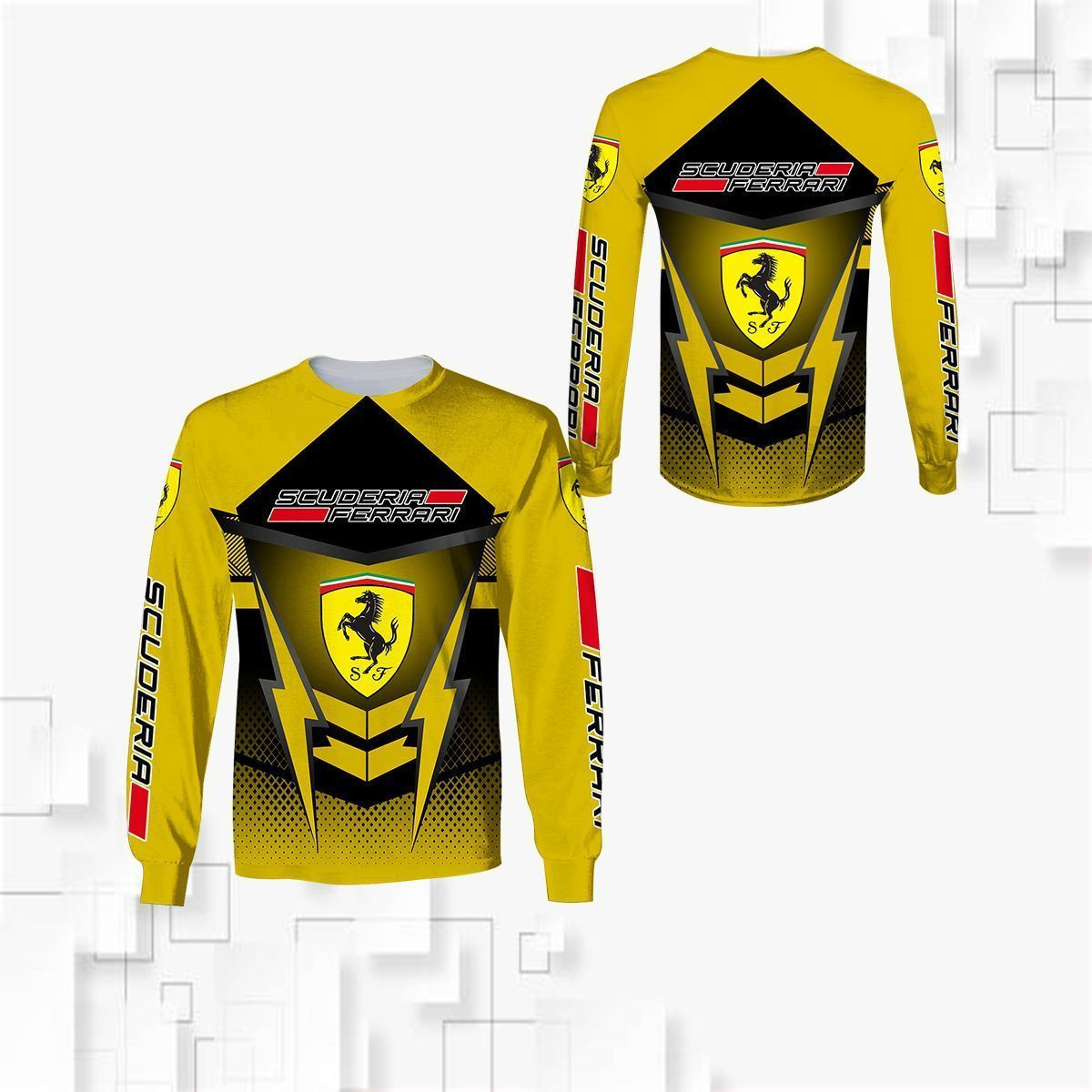 3D All Over FERRARI Shirt Ver 4 - Famjoys 3D All Over FERRARI Shirt Ver 4 - Famjoys