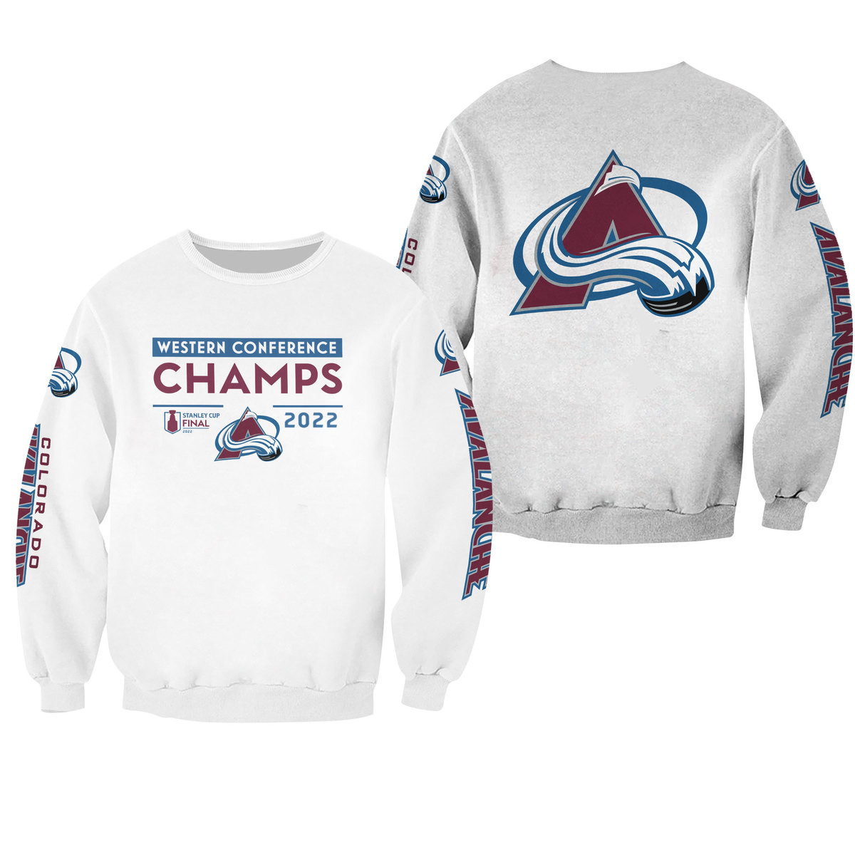 3D All Over Printed Colorado Avalanche Shirt - Famjoys 3D All Over Printed Colorado Avalanche Shirt - Famjoys
