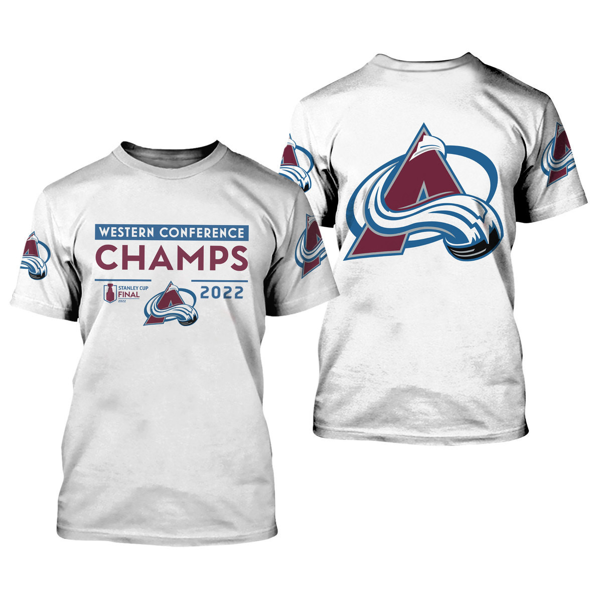 3D All Over Printed Colorado Avalanche Shirt - Famjoys 3D All Over Printed Colorado Avalanche Shirt - Famjoys