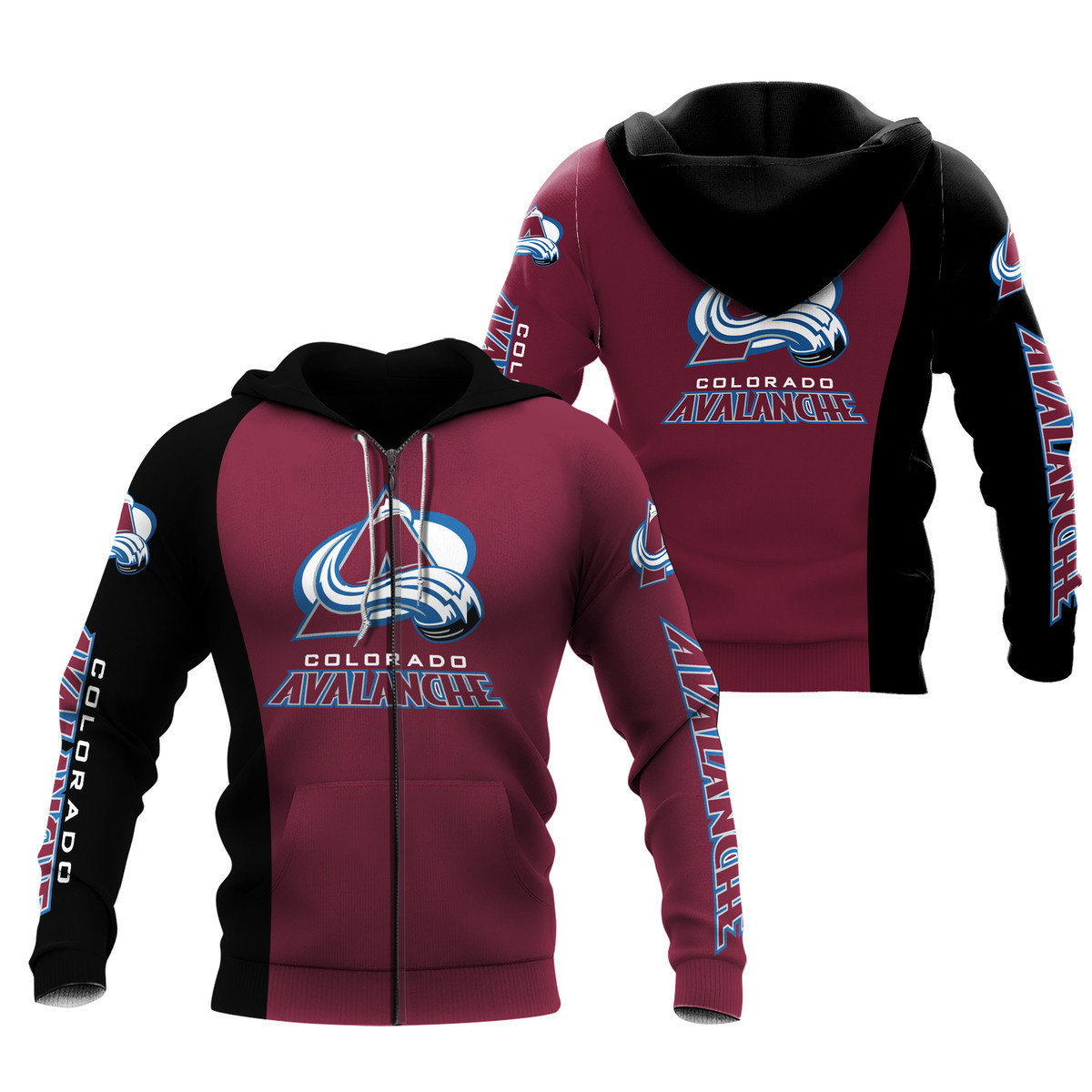 3D All Over Printed Colorado Avalanche Shirt - Famjoys 3D All Over Printed Colorado Avalanche Shirt - Famjoys