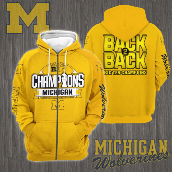 3D All Over Printed Michigan Wolverines Big Ten Champions 2022 Shirts Ver 3 - Famjoys 3D All Over Printed Michigan Wolverines Big Ten Champions 2022 Shirts Ver 3 - Famjoys