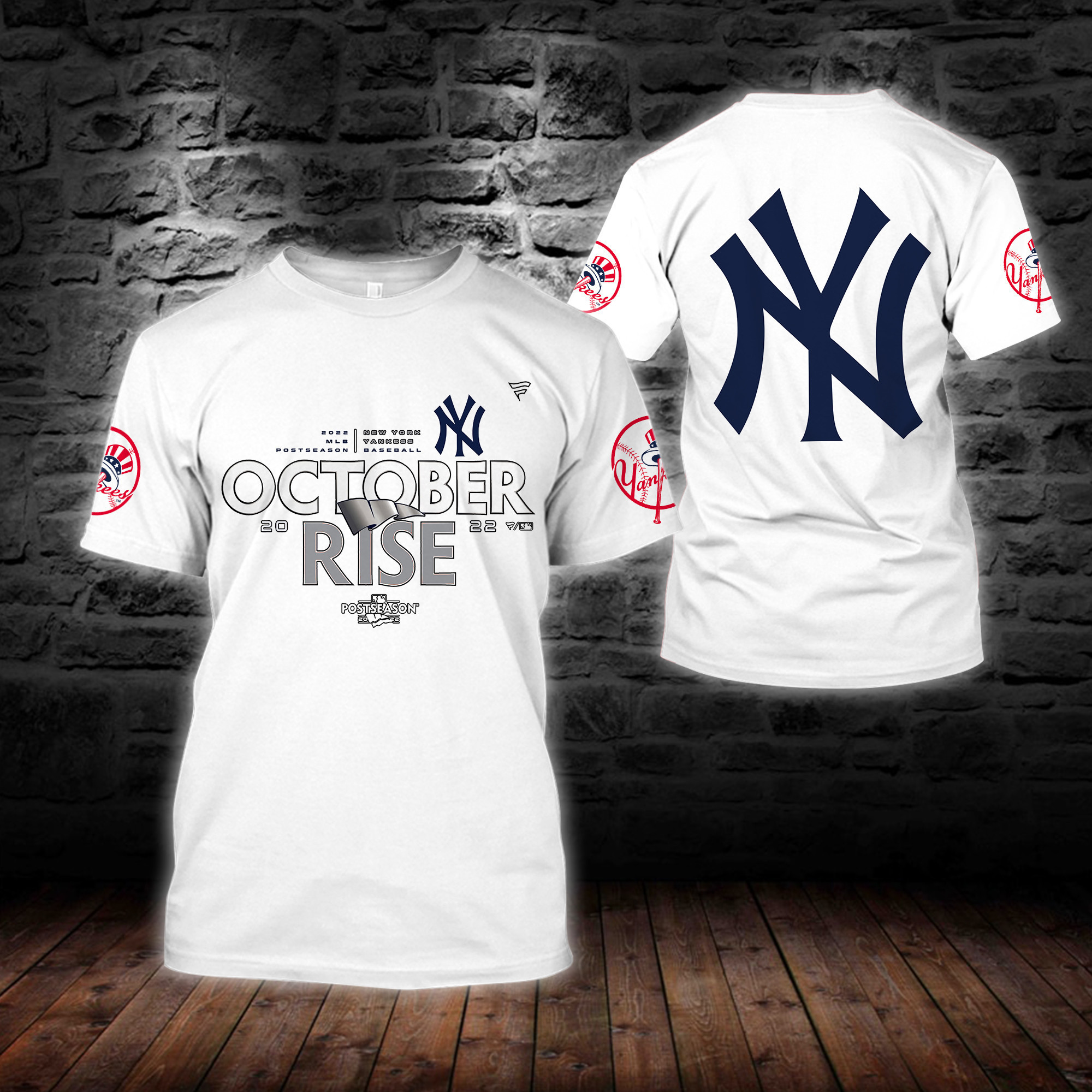 3D All Over Printed New York Yankees Shirt - Famjoys 3D All Over Printed New York Yankees Shirt - Famjoys