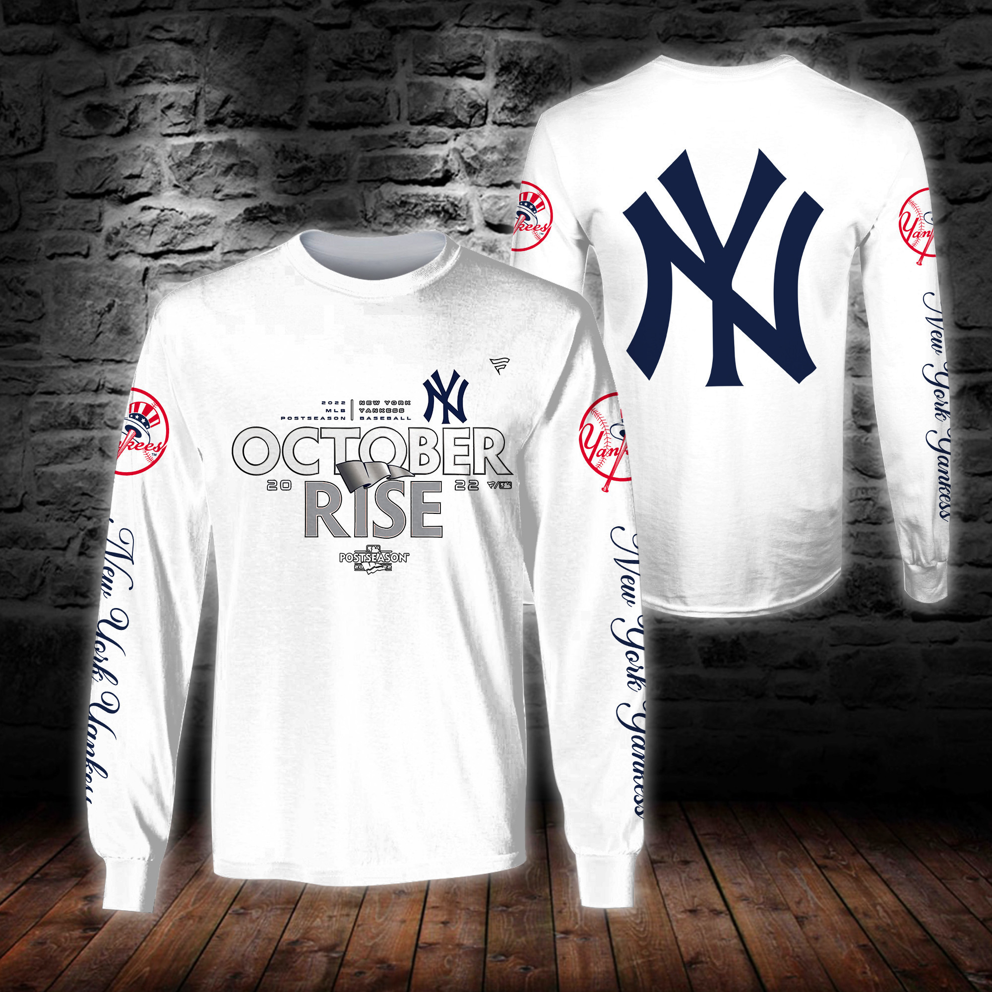 3D All Over Printed New York Yankees Shirt - Famjoys 3D All Over Printed New York Yankees Shirt - Famjoys