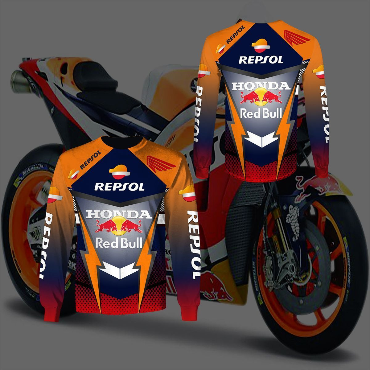 3D All Over Printed Repsol Honda DVT-NH Shirts Ver 1 - Famjoys 3D All Over Printed Repsol Honda DVT-NH Shirts Ver 1 - Famjoys