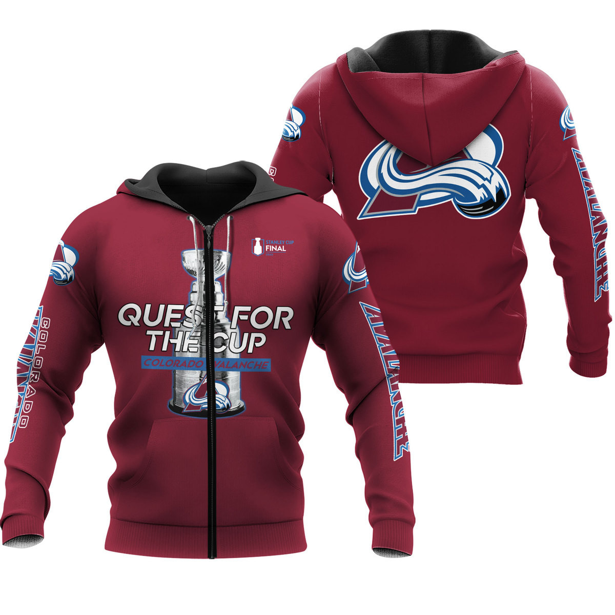 3D All Over Prited Colorado Avalanche Shirt - Famjoys 3D All Over Prited Colorado Avalanche Shirt - Famjoys