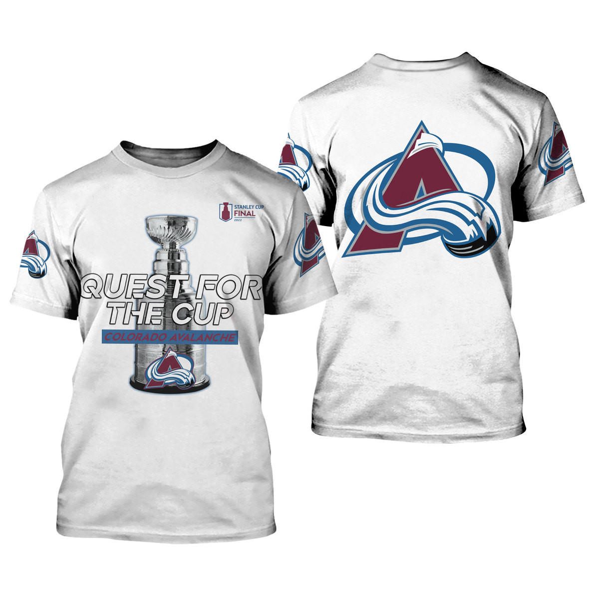 3D All Over Prited Colorado Avalanche Shirt - Famjoys 3D All Over Prited Colorado Avalanche Shirt - Famjoys