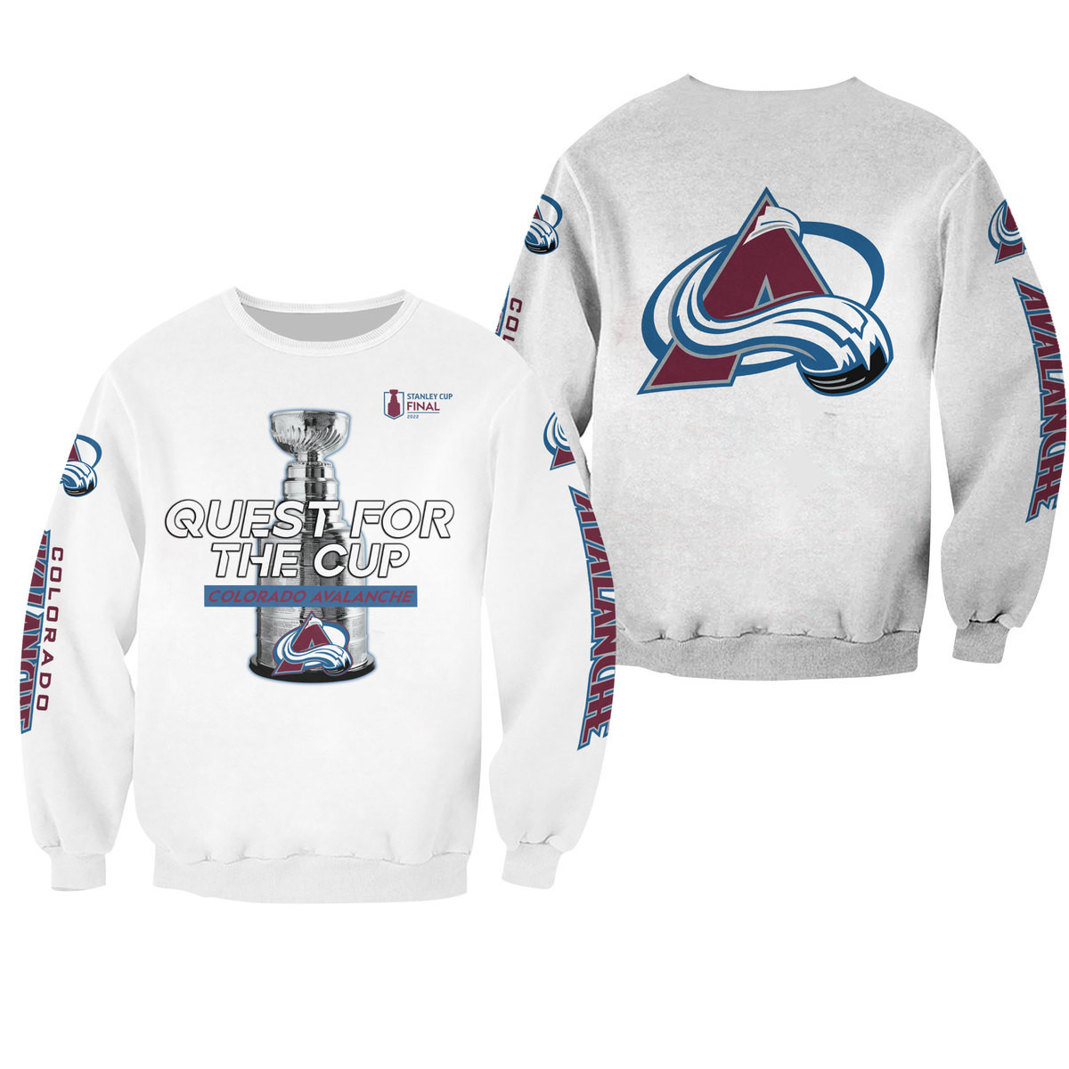3D All Over Prited Colorado Avalanche Shirt - Famjoys 3D All Over Prited Colorado Avalanche Shirt - Famjoys