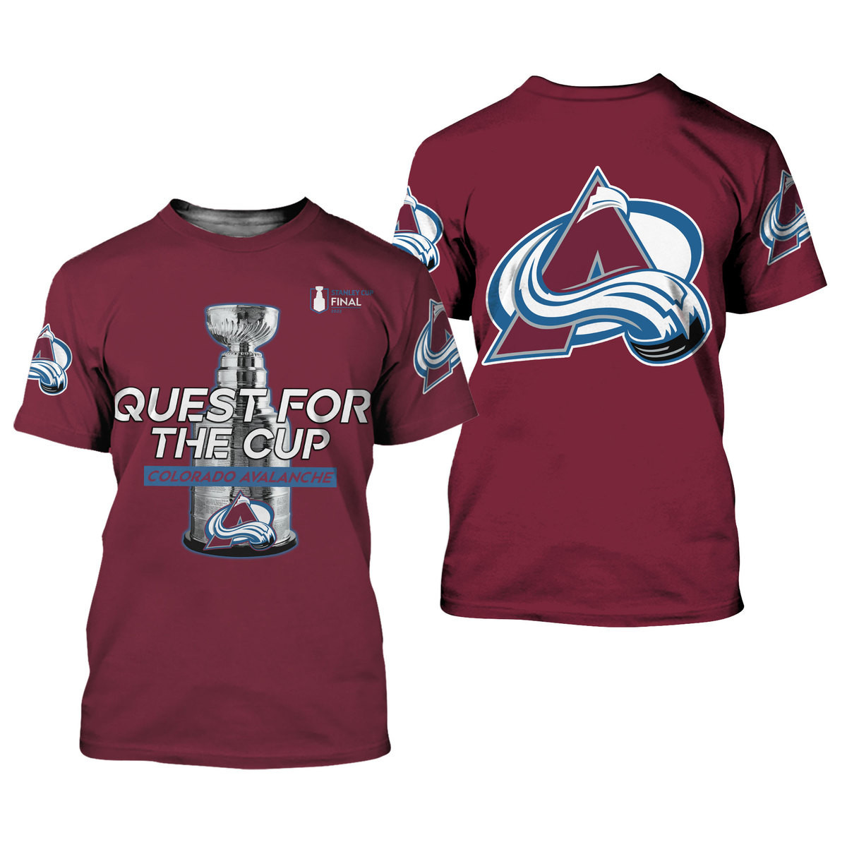 3D All Over Prited Colorado Avalanche Shirt - Famjoys 3D All Over Prited Colorado Avalanche Shirt - Famjoys