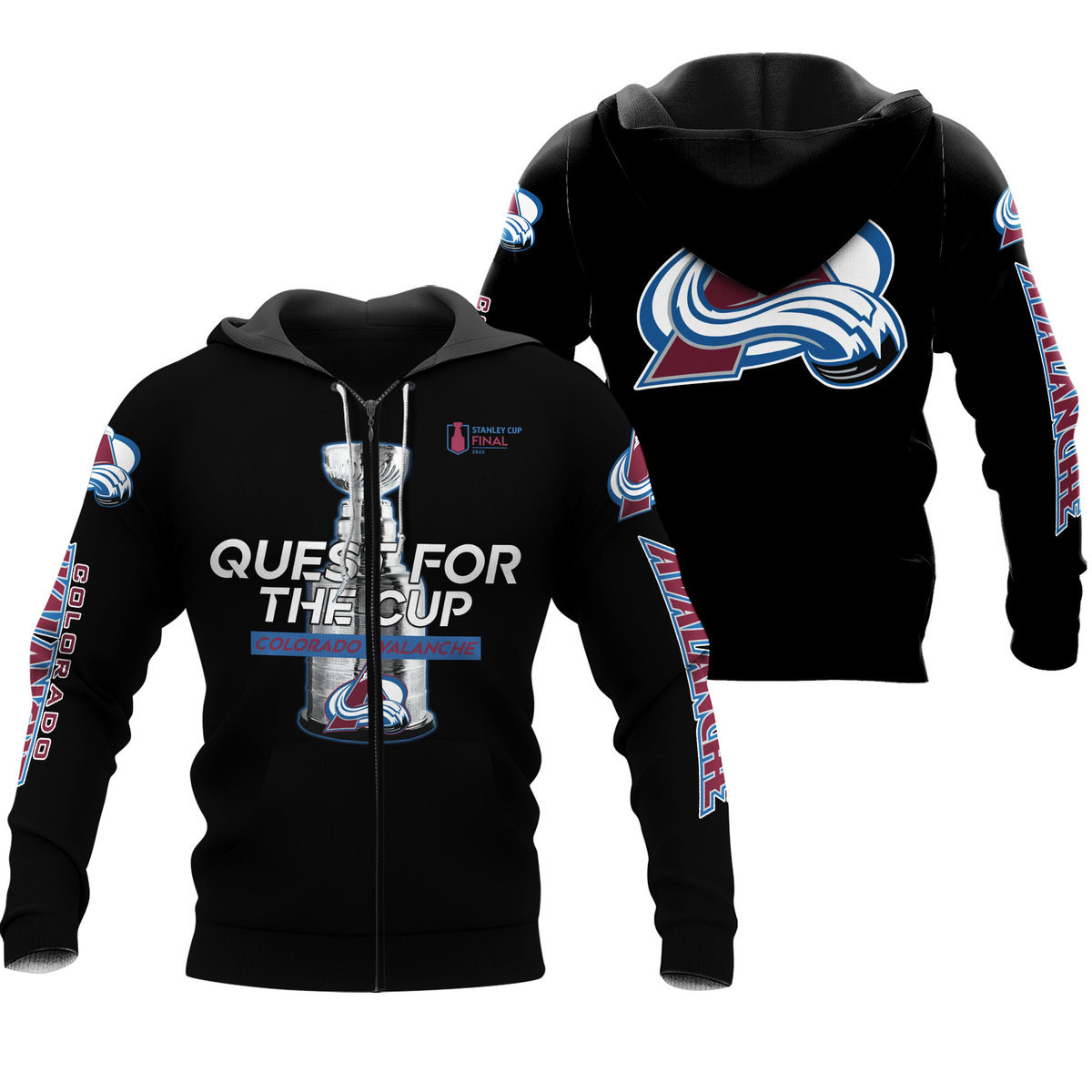 3D All Over Prited Colorado Avalanche Shirt - Famjoys 3D All Over Prited Colorado Avalanche Shirt - Famjoys