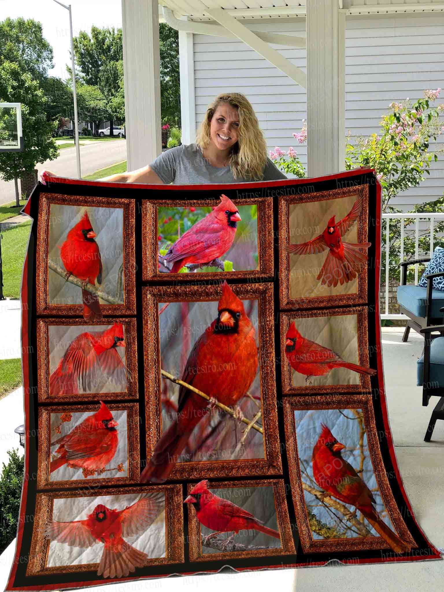 3d Cardinal Quilt Blanket - Famjoys 3d Cardinal Quilt Blanket - Famjoys