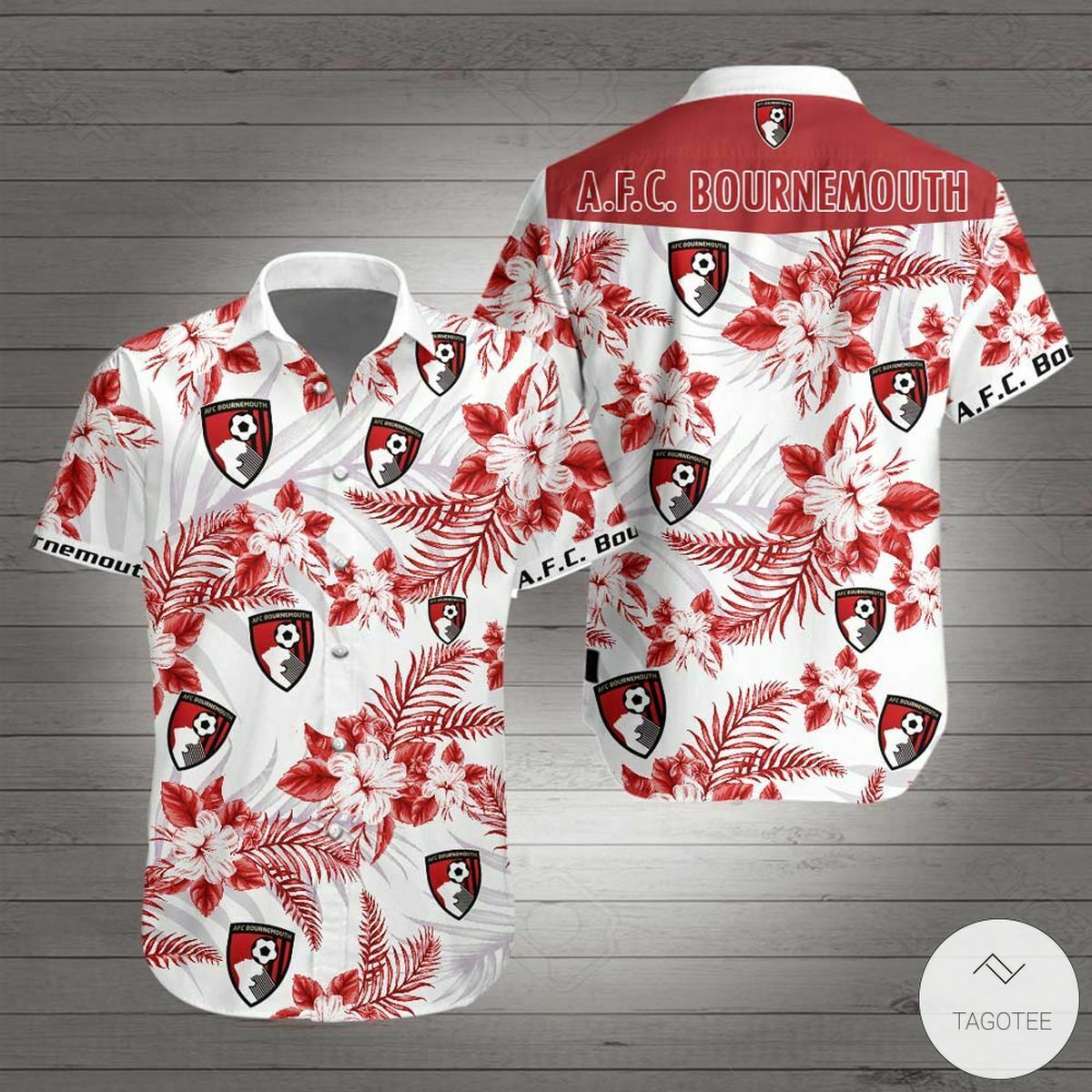 A.f.c. Bournemouth Hawaiian Shirt - Famjoys A.f.c. Bournemouth Hawaiian Shirt - Famjoys