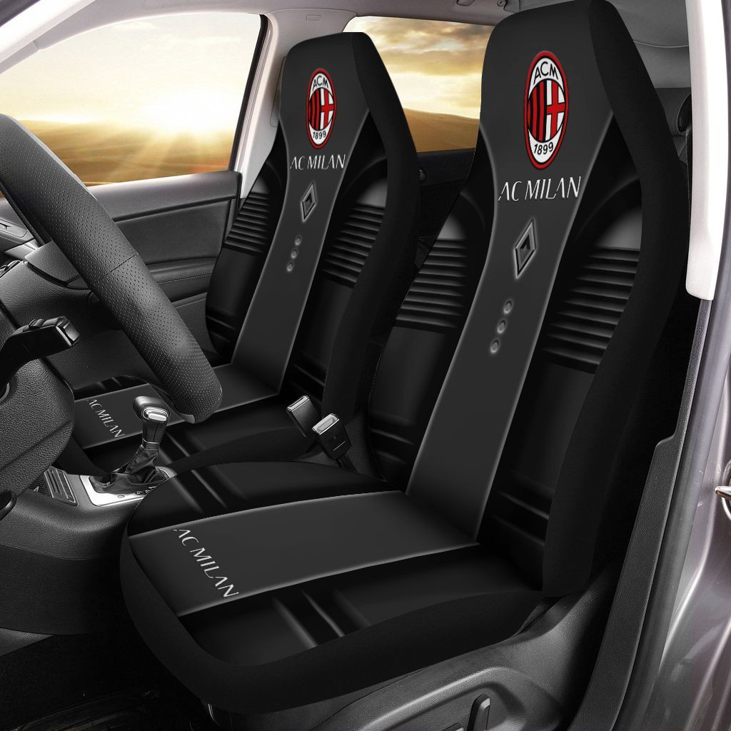 AC Milan LPH-HL Car Seat Cover (Set of 2) Ver 3 (Black)