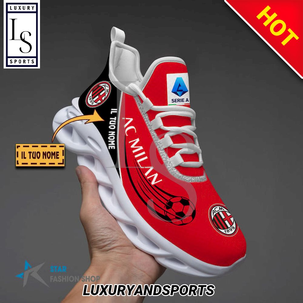 AC Milan Serie A Custom Name Max Soul Shoes - Famjoys AC Milan Serie A Custom Name Max Soul Shoes - Famjoys