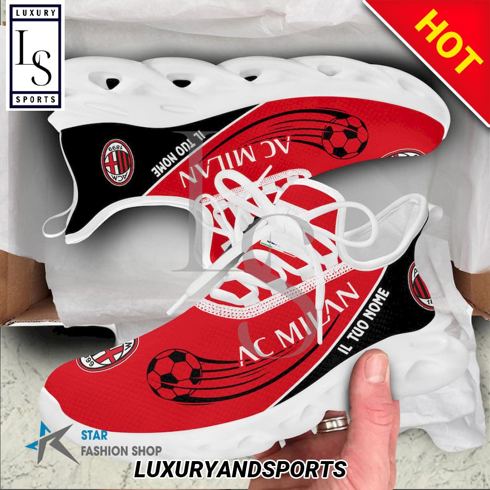AC Milan Serie A Custom Name Max Soul Shoes - Famjoys AC Milan Serie A Custom Name Max Soul Shoes - Famjoys