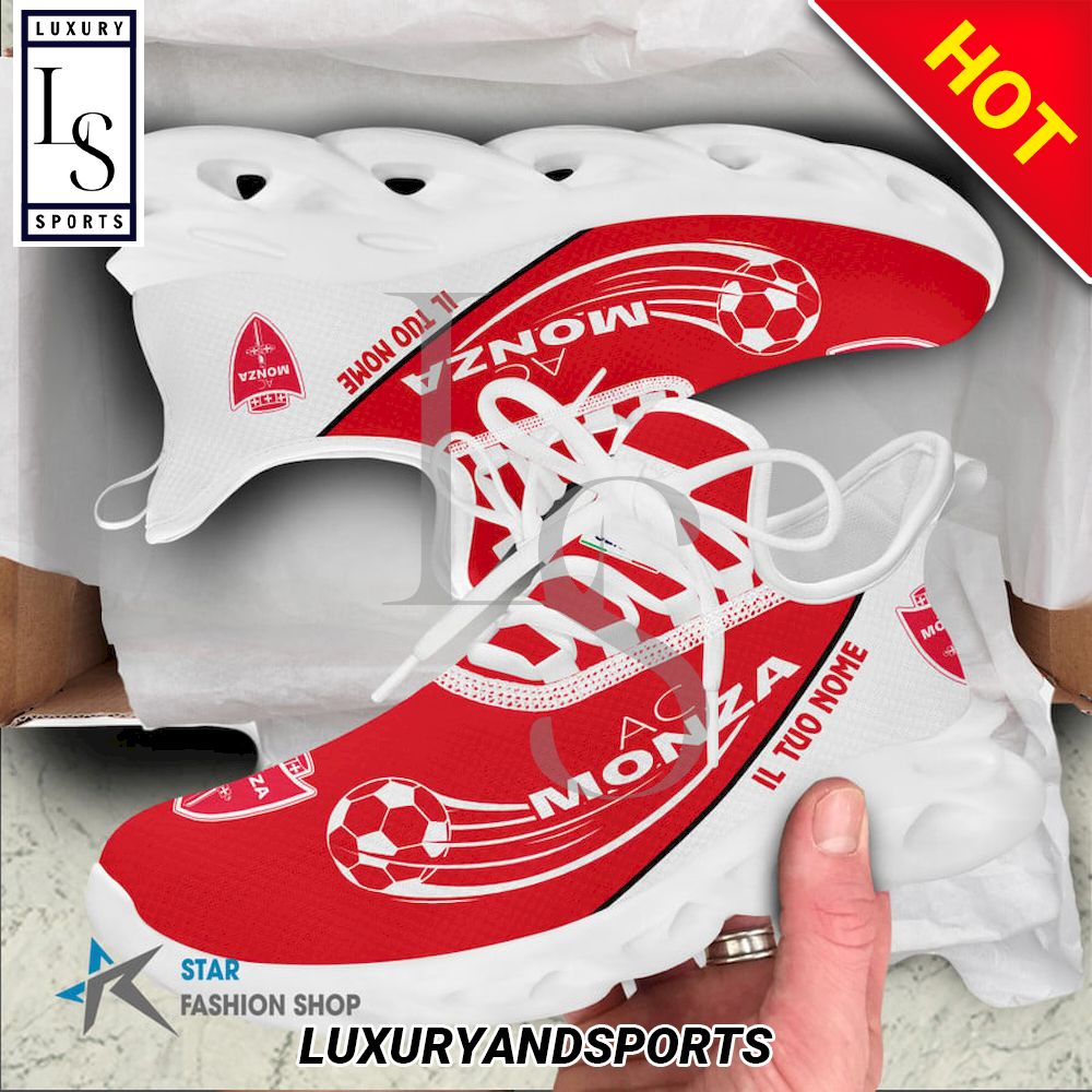AC Monza Serie A Custom Name Max Soul Shoes - Famjoys AC Monza Serie A Custom Name Max Soul Shoes - Famjoys