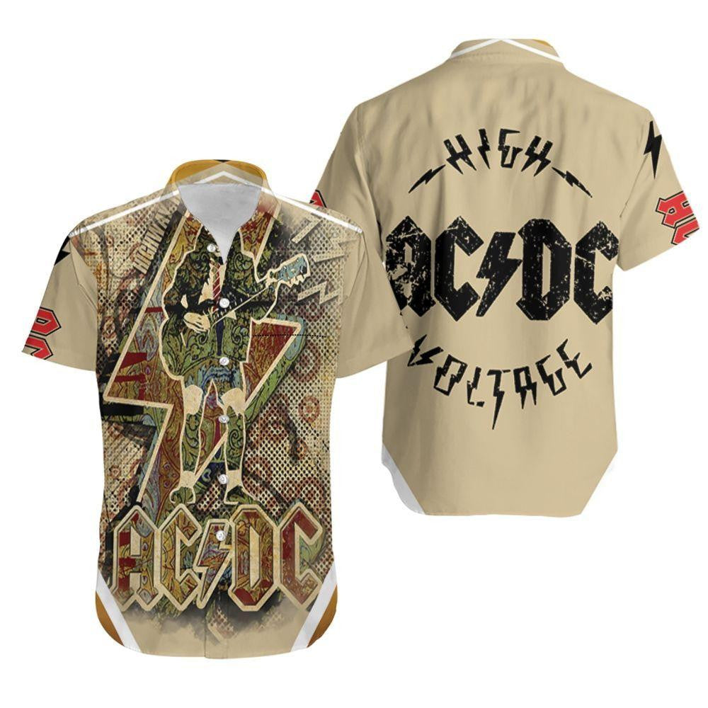 Acdc Rock Hawaiian Shirt - Famjoys Acdc Rock Hawaiian Shirt - Famjoys