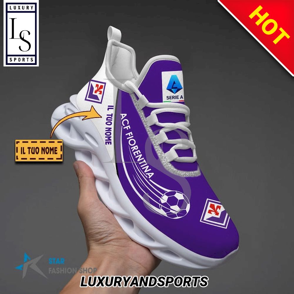 ACF Fiorentina Serie A Custom Name Max Soul Shoes - Famjoys ACF Fiorentina Serie A Custom Name Max Soul Shoes - Famjoys