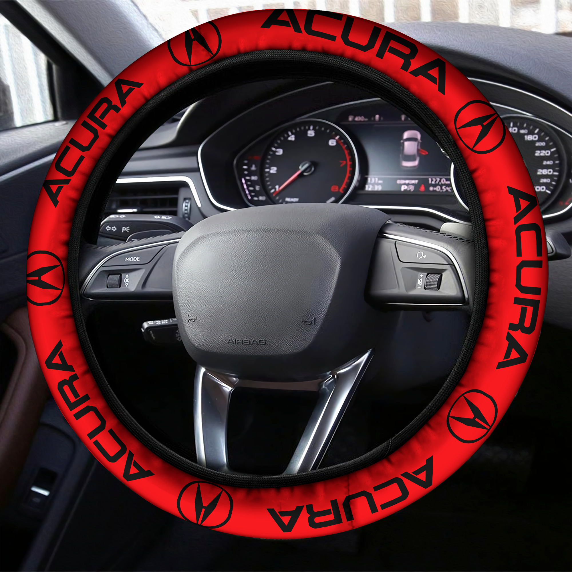 Acura Steering Wheel Cover red - Famjoys Acura Steering Wheel Cover red - Famjoys