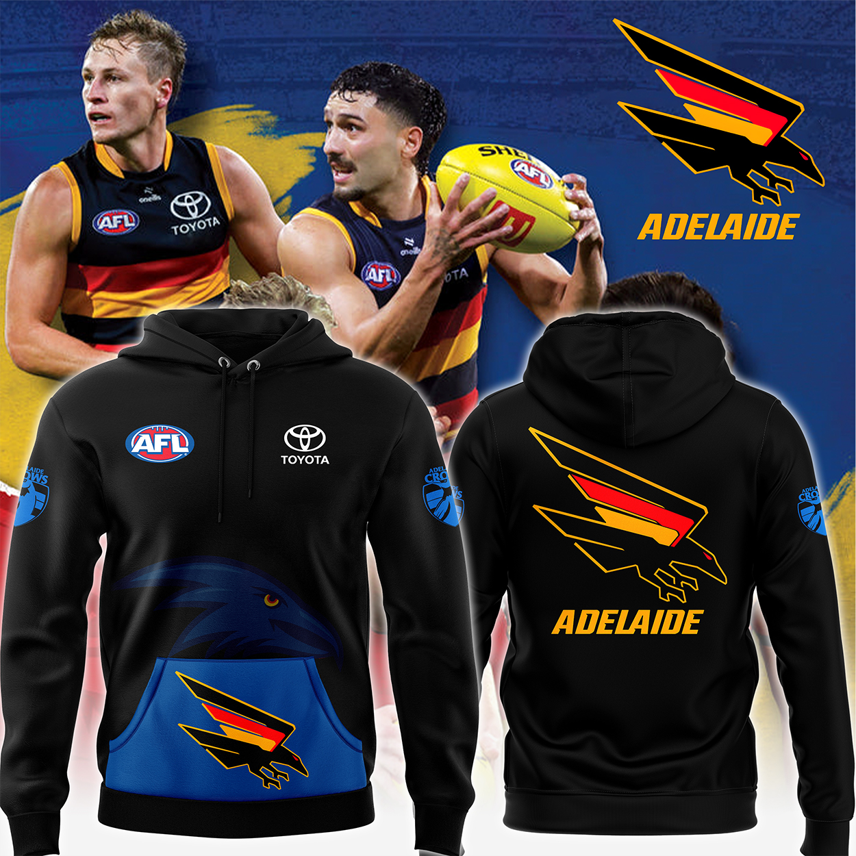Adelaide Crows Made From South Australia hoodie - Famjoys Adelaide Crows Made From South Australia hoodie - Famjoys