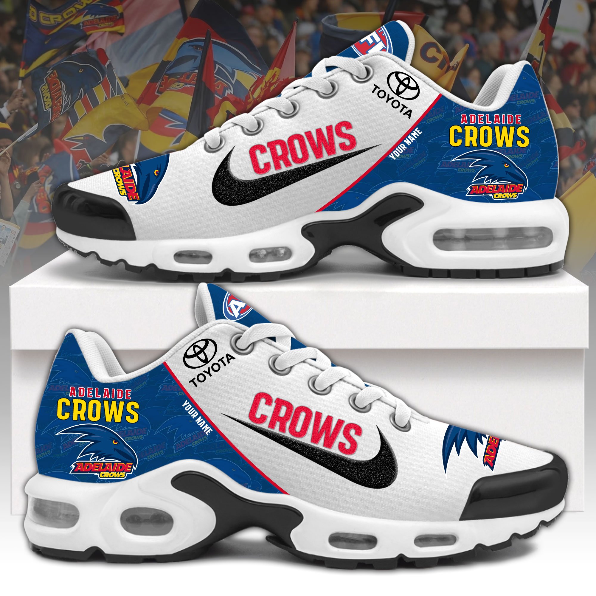 Adelaide Crows Personalized Shoes - Famjoys Adelaide Crows Personalized Shoes - Famjoys