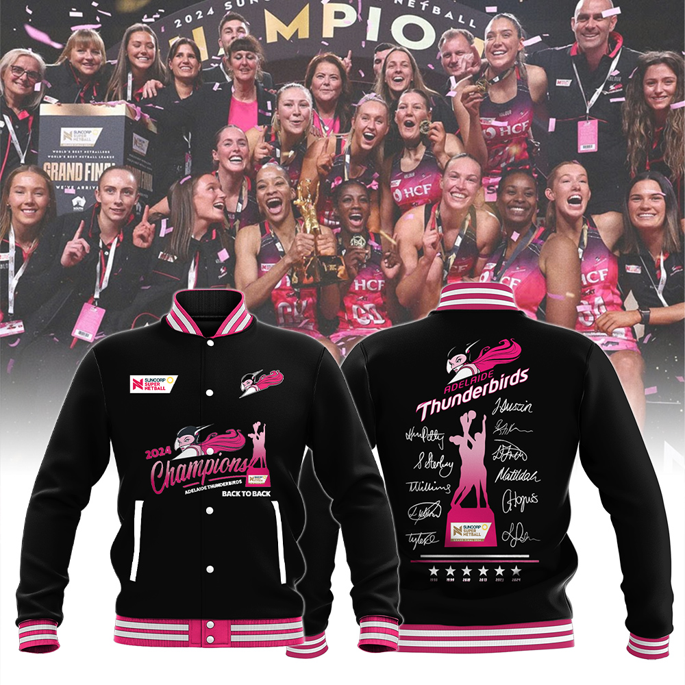 Adelaide Thunderbirds Baseball jacket Champions - Famjoys Adelaide Thunderbirds Baseball jacket Champions - Famjoys
