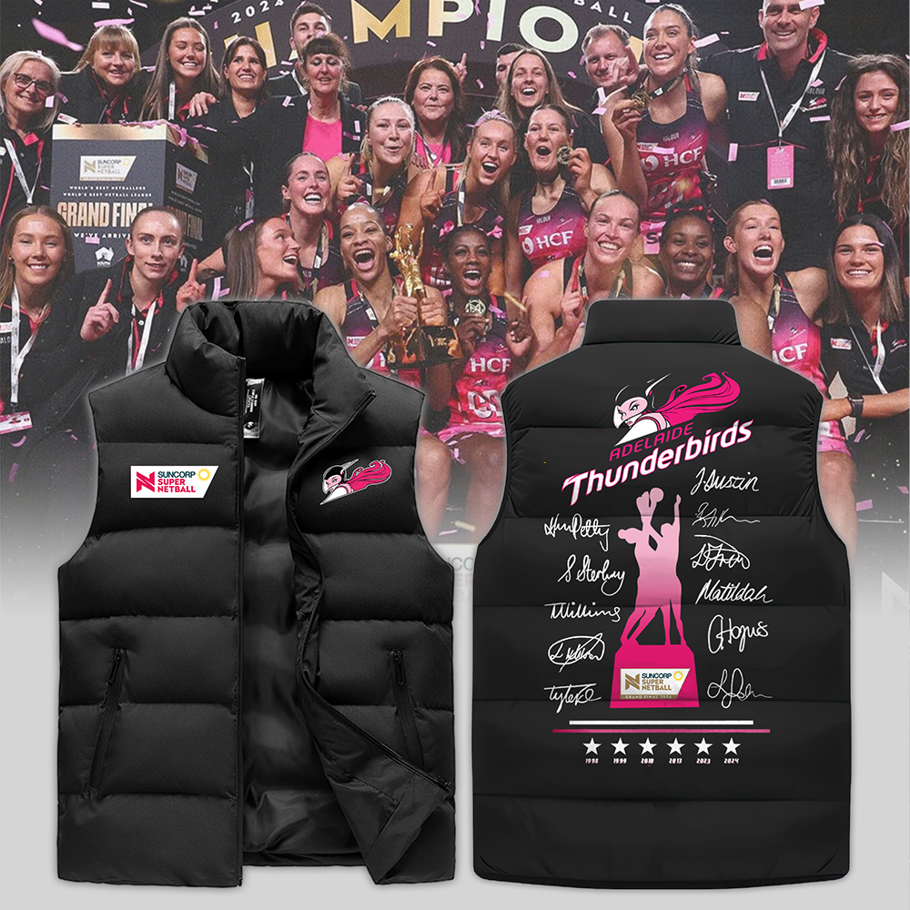 Adelaide Thunderbirds Champions 2D Cotton Vest 2 - Famjoys Adelaide Thunderbirds Champions 2D Cotton Vest 2 - Famjoys
