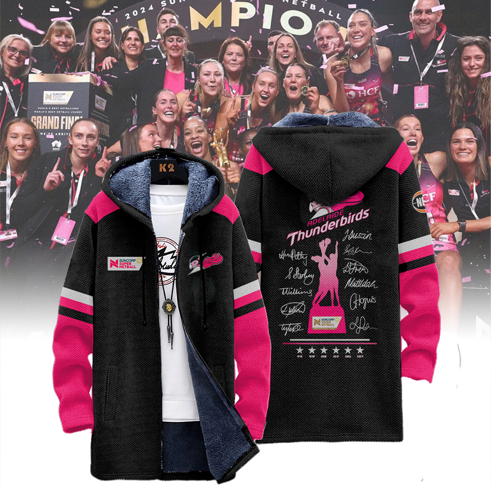 Adelaide Thunderbirds Fleece Wind Champions Suncorp Super Netball - Famjoys Adelaide Thunderbirds Fleece Wind Champions Suncorp Super Netball - Famjoys
