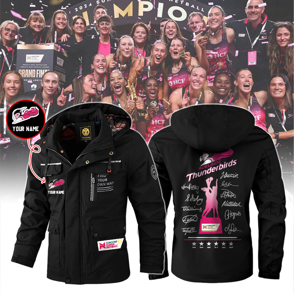 Adelaide Thunderbirds New jacket Champions Suncorp Super Netball - Famjoys Adelaide Thunderbirds New jacket Champions Suncorp Super Netball - Famjoys