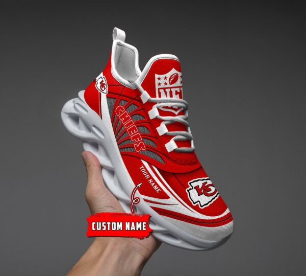 ADS005 Kansas City Chiefs Personalized Max Soul Shoes - Famjoys ADS005 Kansas City Chiefs Personalized Max Soul Shoes - Famjoys