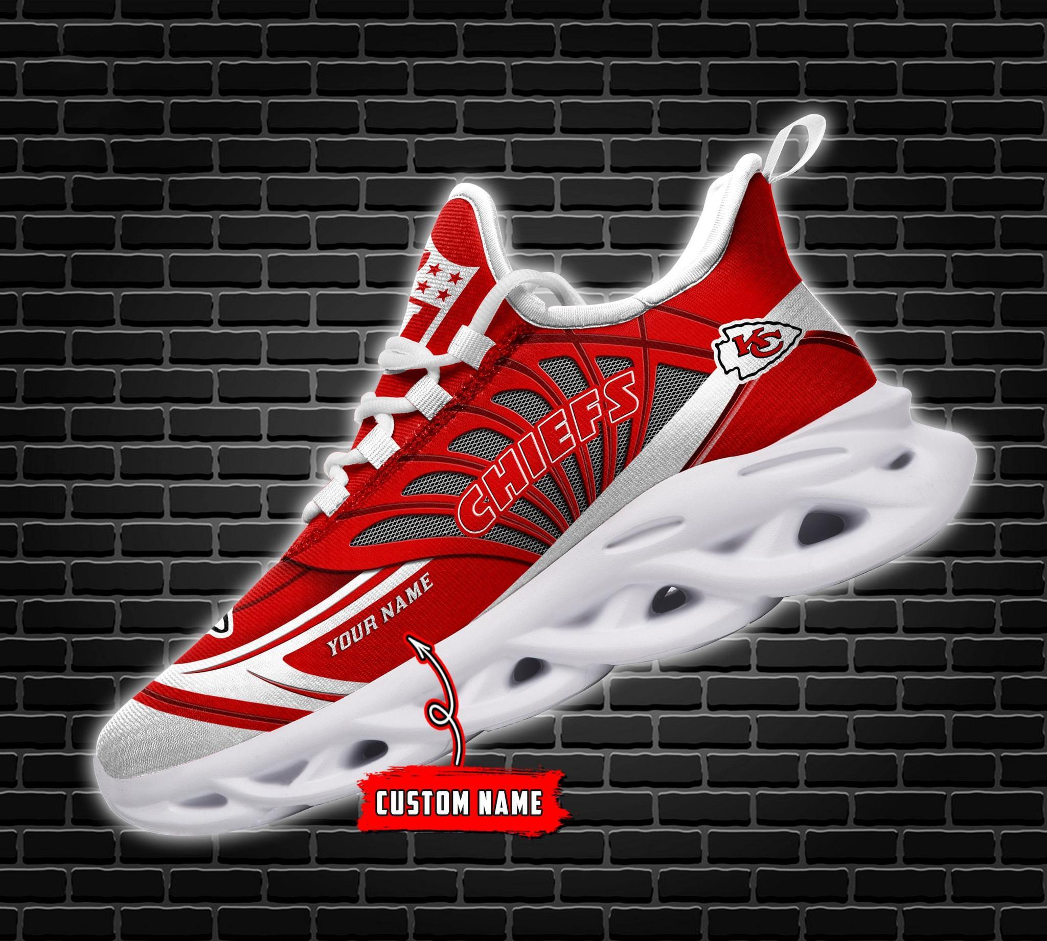 ADS005 Kansas City Chiefs Personalized Max Soul Shoes - Famjoys ADS005 Kansas City Chiefs Personalized Max Soul Shoes - Famjoys