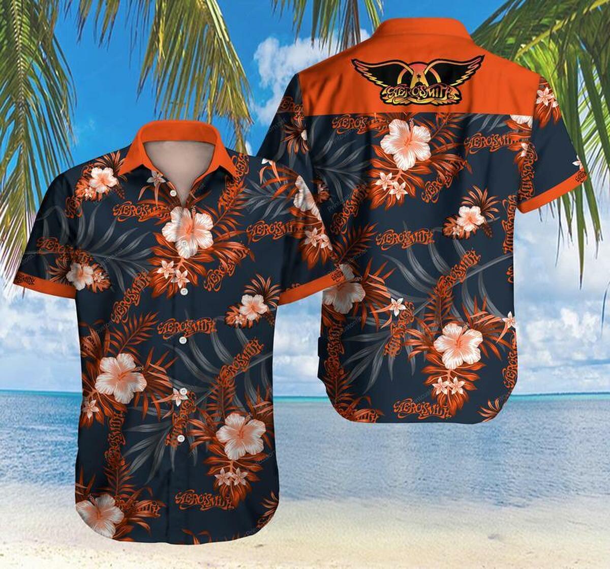 Aerosmith Hawaii Hawaiian Shirt - Famjoys Aerosmith Hawaii Hawaiian Shirt - Famjoys