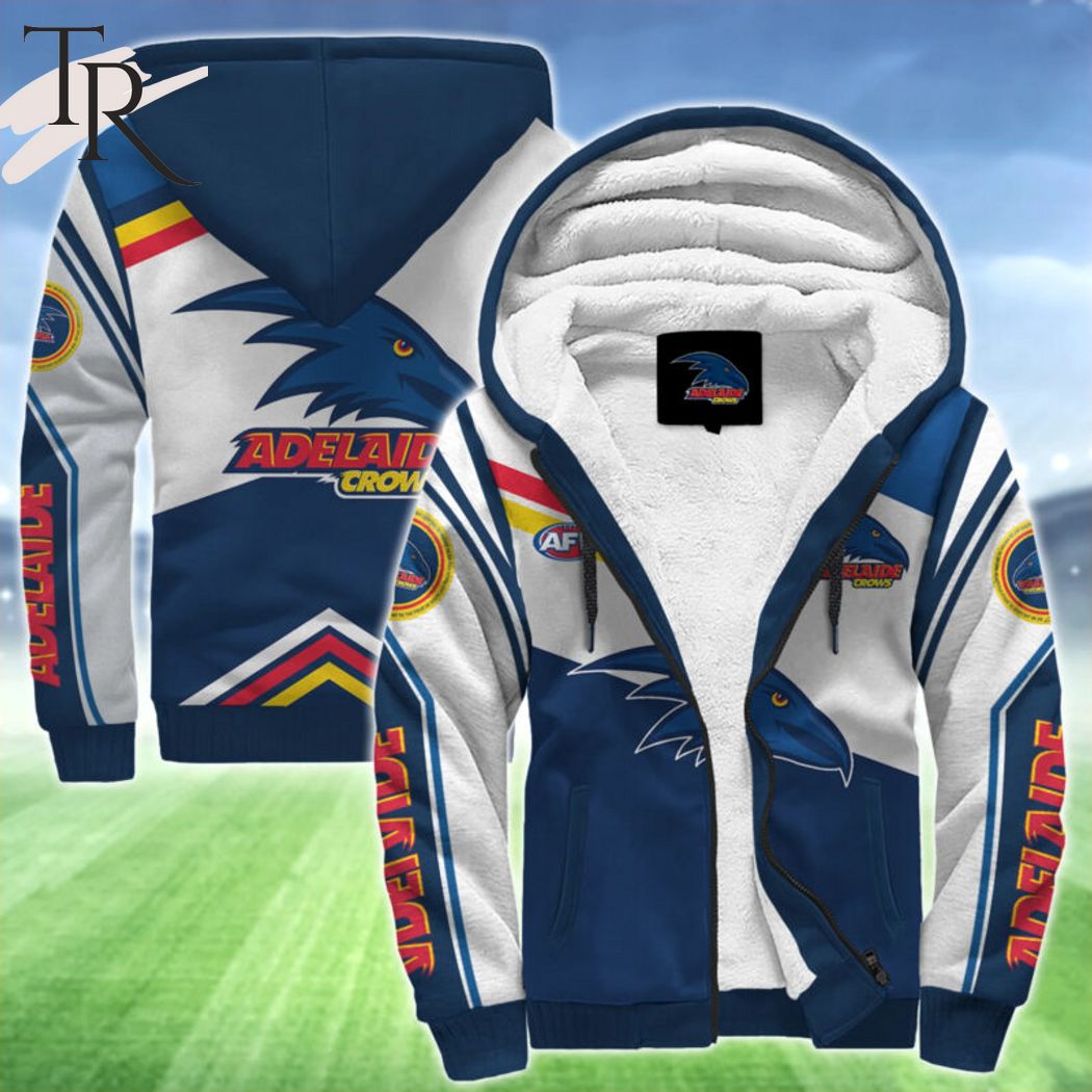 AFL Adelaide Crows FC Fleece Hoodie - Famjoys AFL Adelaide Crows FC Fleece Hoodie - Famjoys