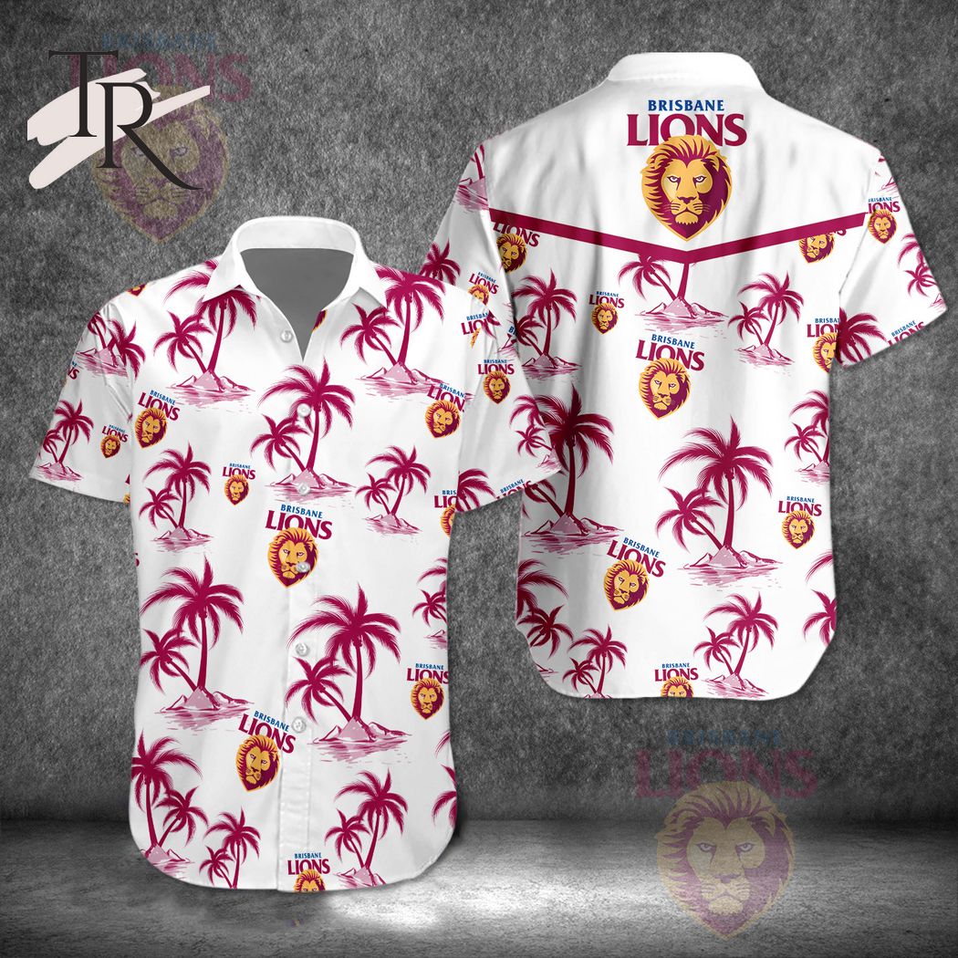 AFL Brisbane Lions Button Shirt - Famjoys AFL Brisbane Lions Button Shirt - Famjoys